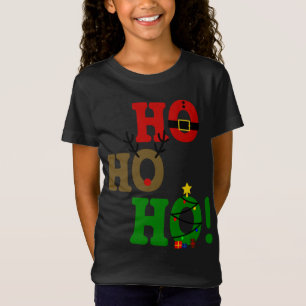 Camiseta Engraçado Ho Ho Papais noeis Belly Reindeer Árvore
