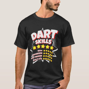 Camiseta Engraçado hobby, dart player, mostra habilidades p