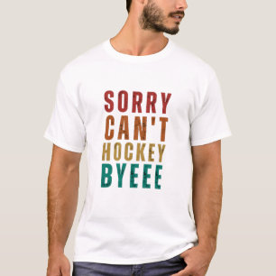 Camiseta Engraçado Hockey