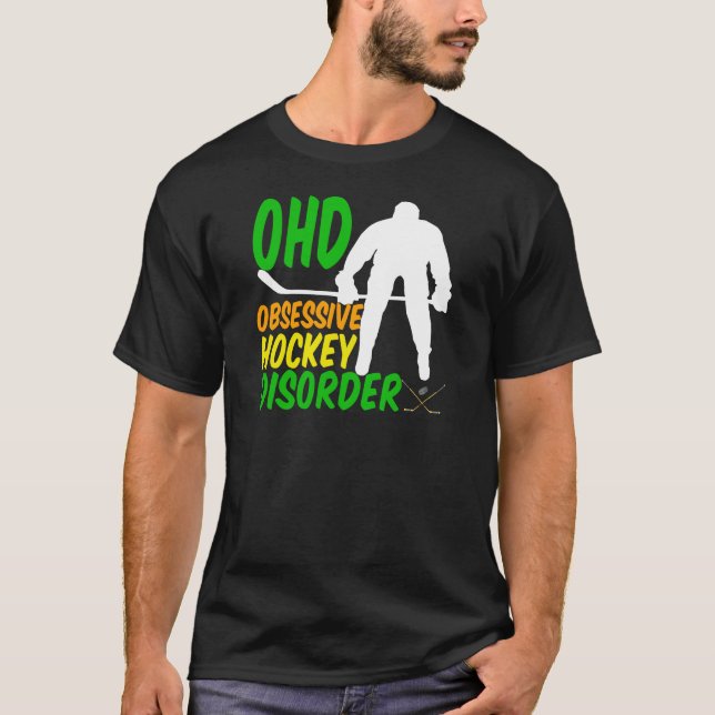 Camiseta Engraçado Hockey (Frente)