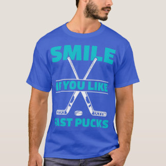 Camiseta Engraçado Hockey Goalie Fust Pucks