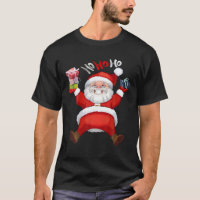 Engraçado HOHOHO Papai Noel Feliz Véspera de Natal