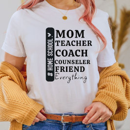Camiseta Engraçado Home School Dons de Dia de as mães