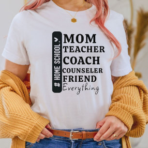 Camiseta Engraçado Home School Dons de Dia de as mães