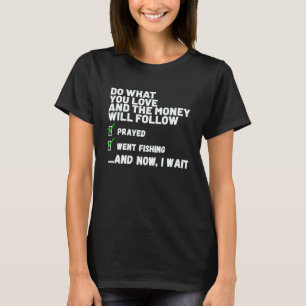 Camiseta Engraçado  Homens Mulheres Cristão Rezou Foi Pesca