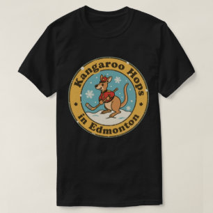 Camiseta Engraçado Hóquei de Canguru de Edmonton