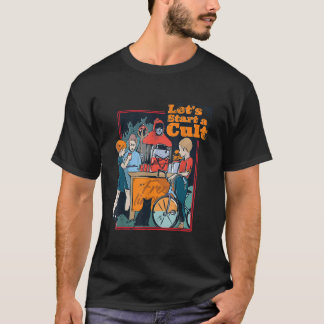 Camiseta Engraçado Horror da Vintage deixa começar a culta