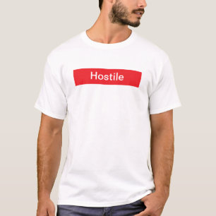 Camiseta Engraçado HOSTILE Polícia humor Tshirt