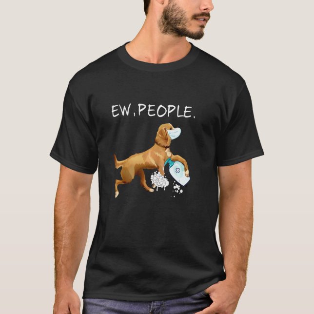 Camiseta Engraçado Hovawart Ew Pessoas Lover (Frente)