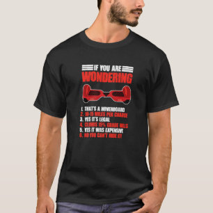 Camiseta Engraçado Hoverboard Elétrica de Patinete