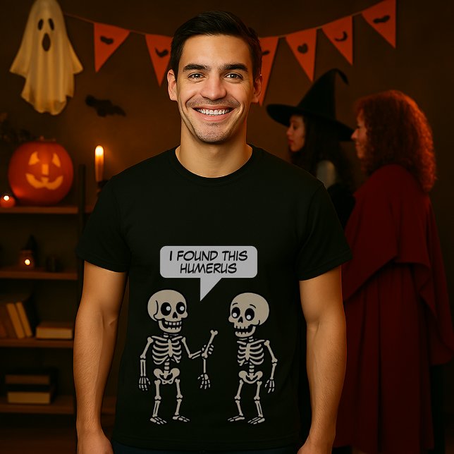 Camiseta Engraçado Humerus Halloween Skeletons (Criador carregado)