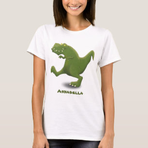 Camiseta Engraçado humor de desenho animado com dinossauro