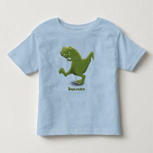Camiseta Engraçado humor de desenho animado com dinossauro