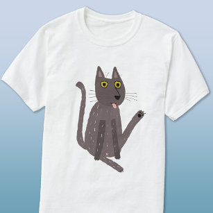 Camiseta Engraçado Humor de Gato