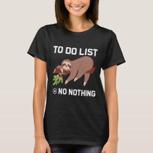 Camiseta Engraçado Humor De Lama A Fazer Não Listar Nada De