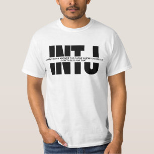 Camiseta Engraçado humor do INTJ dizendo citação minimalist