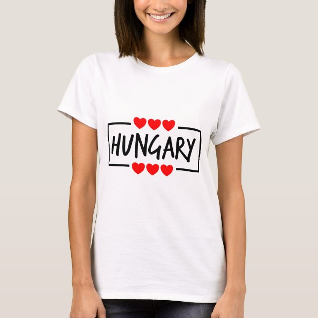 Camiseta Engraçado húngaro falando sobre a Hungria como ide (Frente)