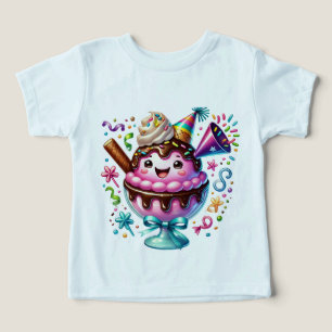 Camiseta Engraçado Icecream Bella+Canvas Toddler Tri-blend
