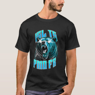 Camiseta Engraçado ICL TS PMO FR Urso Meme Irônico Brainrot