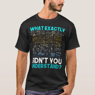 Camiseta Engraçado Ideia de Ciência Física de Matemática