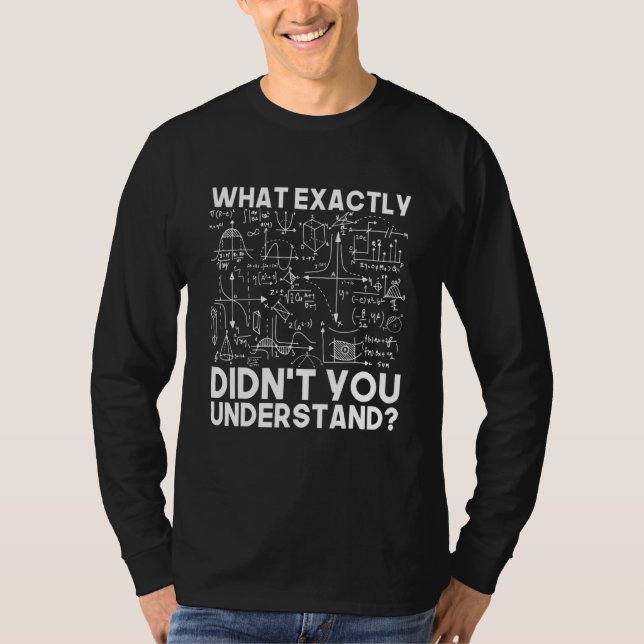 Camiseta Engraçado Ideia de Ciência Física de Matemática (Frente)