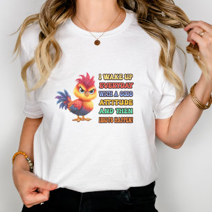 Camiseta Engraçado "Idiotas Acontecem", Sarcástico Raivo