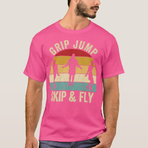 Camiseta Engraçado Ignorando Corda Pulando Corda Segurando