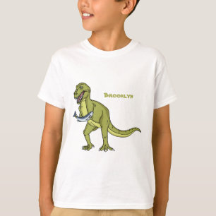 Camiseta Engraçado ilustração do dinossauro T rex