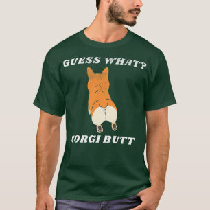 Camiseta Engraçado Imagine Que Bumbum De Corgi Incrível Wel