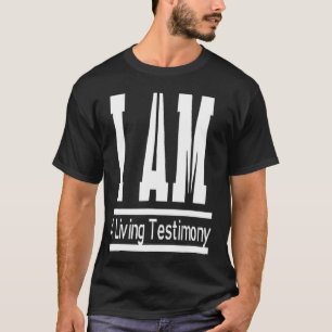 Camiseta Engraçado inspiração Eu Sou Um Testemunho Vivo