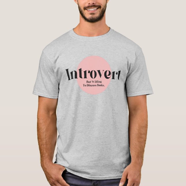 Camiseta Engraçado Introdução, Mas Disposto A Discutir Livr (Frente)