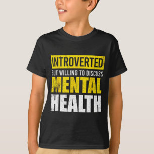 Camiseta Engraçado introvertido mas disposto a discutir saú
