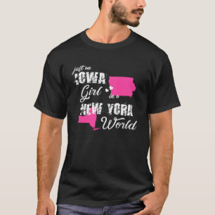 Camiseta Engraçado Iowa Shirts Apenas uma garota de Iowa em