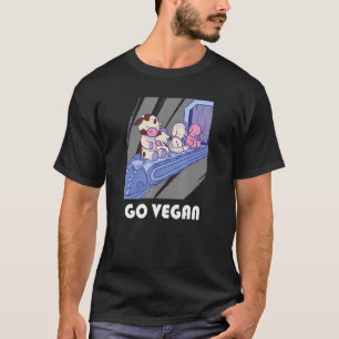 Camiseta Engraçado Ir Vegan Motif Vegan Comidas Animais São