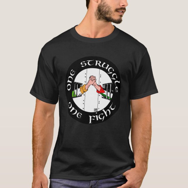 Camiseta Engraçado Irlanda Palestina Uma Luta Uma Luta (Frente)