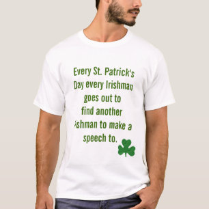 Camiseta Engraçado irlandês dizendo o AY de Saint PATRICK
