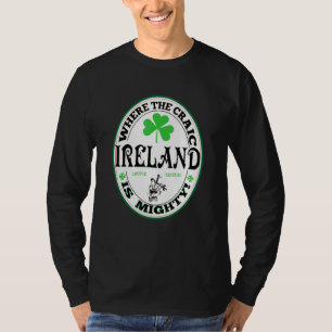 Camiseta Engraçado Irlandês Gaélico Dizendo A Irlanda Onde