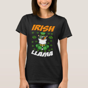 Camiseta Engraçado Irlandês Llama Alpaca Face Cuja Rua É Bo