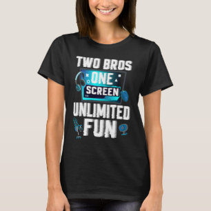 Camiseta Engraçado Irmão Gamer Videos games Garotos Irmãos