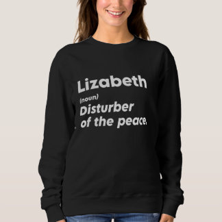 Camiseta Engraçado Isabel "Disturber da Paz" Personalizado 
