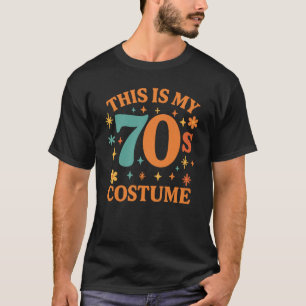 Camiseta Engraçado Isto É o Meu Figurino dos Anos 70 Retro