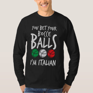 Camiseta Engraçado italiano Bocce Italia Pride Boccia Bolic