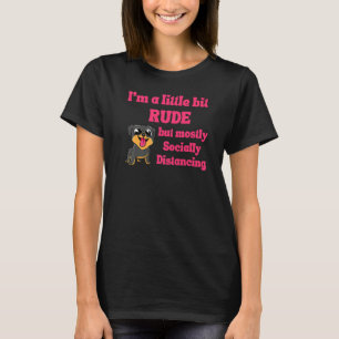 Camiseta Engraçado Iu2019m Um Pouco Rude Mas Principalmente