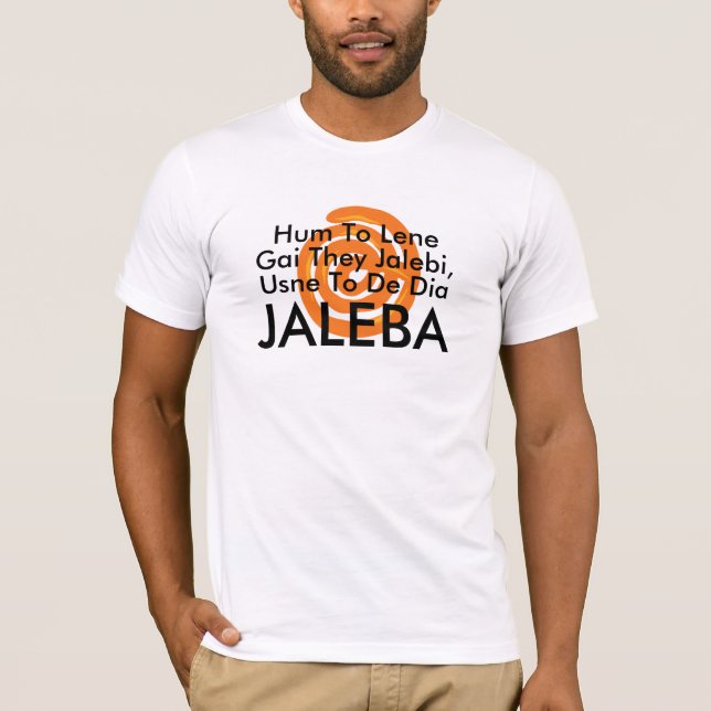 Camiseta Engraçado Jalebi Pun Tee, Engraçado Humor de Comid (Frente)
