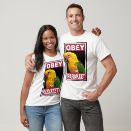 Camiseta Engraçado Jandaya Parakeet Art