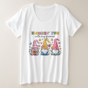 Camiseta Engraçado jardinagem gnomo art