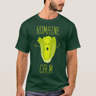 Camiseta Engraçado Jardinagem Pun Romaine Calm Gardener Gi