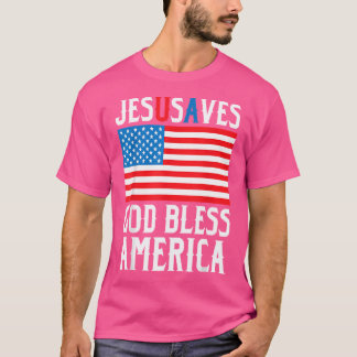 Camiseta Engraçado Jesus Cristo, Jesus Salva-Nos Deus Bles