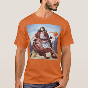 Camiseta Engraçado Jesus Cruzando Os Demais Cristãos
