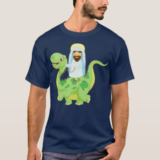 Camiseta Engraçado Jesus Dinossauro Agnóstico Ateísta Evolu